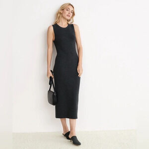 JENNI KAYNE Sleeveless Sweater Dress  Charcoal